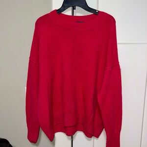 Vince Camuto Vibrant Hot Pink Crew Neck Sweater